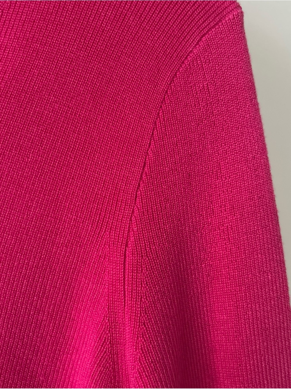 J. Crew Vintage Style Bright Strawberry Pink Button Front Crewneck Cardigan Sz M - Picture 6 of 16
